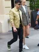 Sophie Turner Leggy, Out in Paris