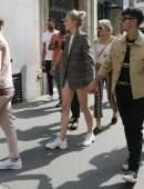 Sophie Turner Leggy, Out in Paris
