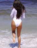 Tao Wickrath in Swimsuit at a Beach in Miami