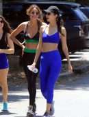 Victoria Justice and Madison Reed heading to the Gym in LA