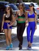 Victoria Justice and Madison Reed heading to the Gym in LA