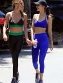 Victoria Justice and Madison Reed heading to the Gym in LA