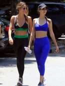 Victoria Justice and Madison Reed heading to the Gym in LA
