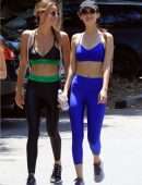 Victoria Justice and Madison Reed heading to the Gym in LA