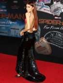 Zendaya Coleman at the Premiere of Spider-Man Far From Home in Hollywood