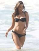Alessandra Ambrosio Booty in Bikini on the Beach in Porto Alegre
