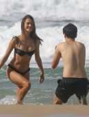 Alessandra Ambrosio Booty in Bikini on the Beach in Porto Alegre
