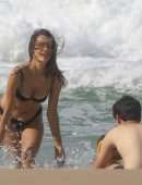 Alessandra Ambrosio Booty in Bikini on the Beach in Porto Alegre