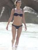 Alessandra Ambrosio Booty in Bikini on the Beach in Porto Alegre
