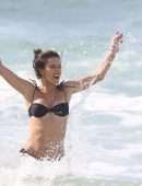 Alessandra Ambrosio Booty in Bikini on the Beach in Porto Alegre