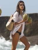 Alessandra Ambrosio Booty in Bikini on the Beach in Porto Alegre