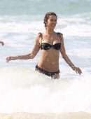 Alessandra Ambrosio Booty in Bikini on the Beach in Porto Alegre