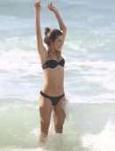 Alessandra Ambrosio Booty in Bikini on the Beach in Porto Alegre