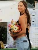 Alexis Ren with Flowers, Out in Studio City