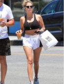 Ashley Benson Leggy at Joan’s on Third in Studio City