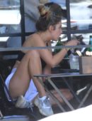 Ashley Benson Leggy at Joan’s on Third in Studio City