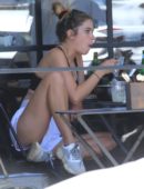 Ashley Benson Leggy at Joan’s on Third in Studio City