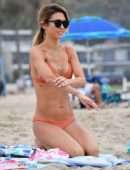 Audrina Patridge in Bikini on the Beach in Santa Monica