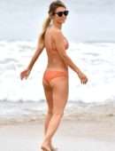 Audrina Patridge in Bikini on the Beach in Santa Monica
