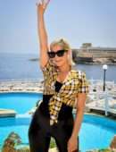 Bebe Rexha Cleavage at Isle of MTV Photocall in Malta