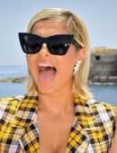 Bebe Rexha Cleavage at Isle of MTV Photocall in Malta
