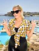 Bebe Rexha Cleavage at Isle of MTV Photocall in Malta