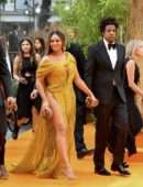 Beyonce at the European Premiere of "The Lion King" in London