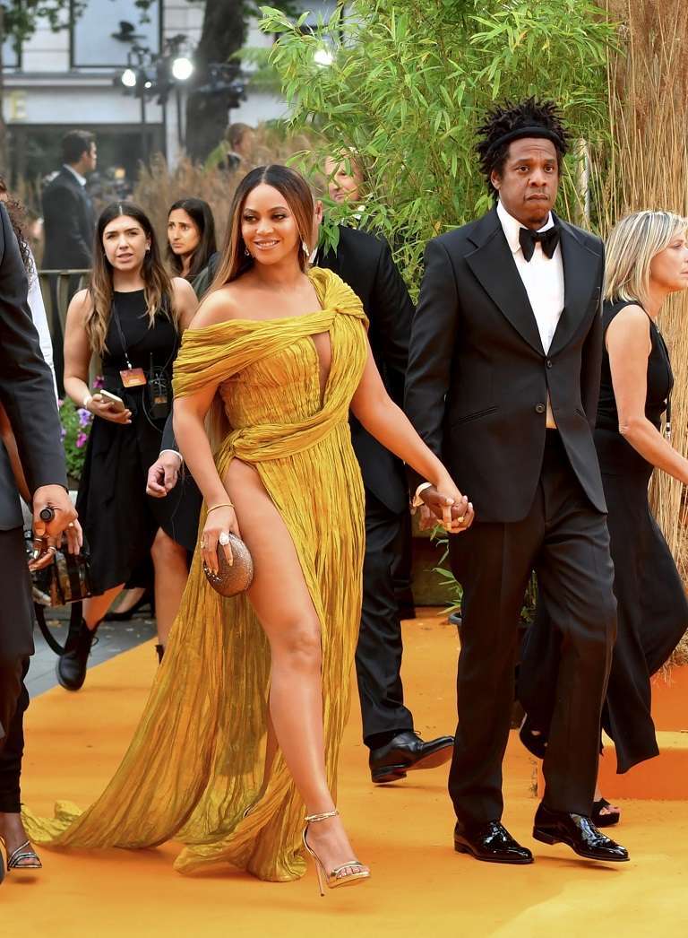 Beyonce at the European Premiere of "The Lion King" in London