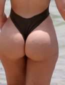 Bianca Elouise in Swimsuit at Beach in Miami