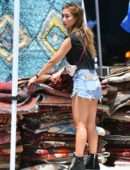 Brenda Song Leggy in Shorts, Shopping at Flea Market in Los Angeles