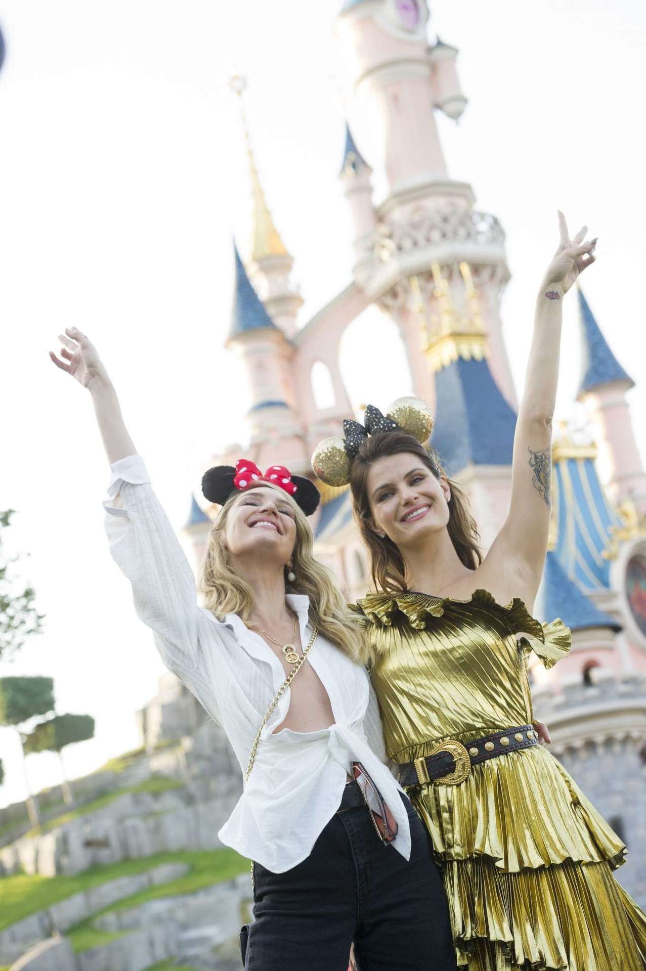 Candice Swanepoel and Isabeli Fontana at Exclusive Party at Disneyland in Paris