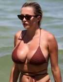 Caroline Vreeland Booty in Bikini on the Beach in Miami