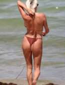 Caroline Vreeland Booty in Bikini on the Beach in Miami