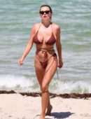 Caroline Vreeland Booty in Bikini on the Beach in Miami