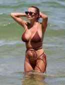 Caroline Vreeland Booty in Bikini on the Beach in Miami