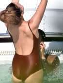 Chrissy Teigen Booty in Swimuit on Holiday in a Yacht in Portofino, Italy