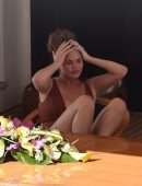 Chrissy Teigen Booty in Swimuit on Holiday in a Yacht in Portofino, Italy