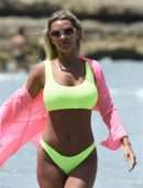 Christine McGuinness in Bikini on a Beach in Spain