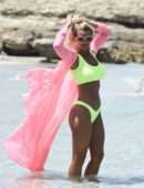 Christine McGuinness in Bikini on a Beach in Spain