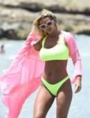 Christine McGuinness in Bikini on a Beach in Spain