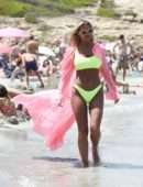 Christine McGuinness in Bikini on a Beach in Spain