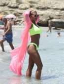 Christine McGuinness in Bikini on a Beach in Spain
