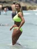 Christine McGuinness in Bikini on a Beach in Spain