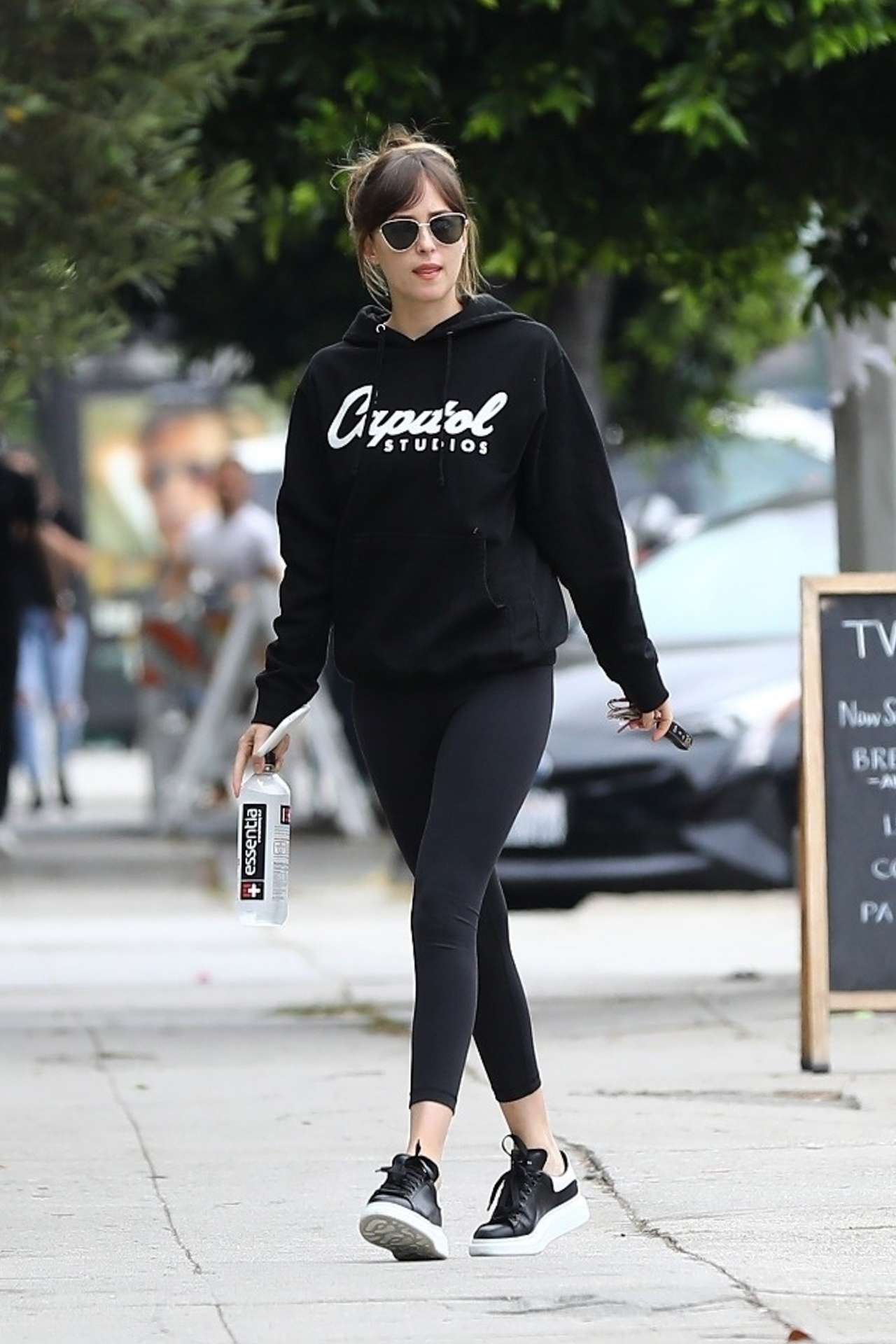 Dakota Johnson Outside a Yoga Class in Los Angeles