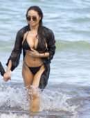 Daphne Joy in Bikini at Beach in Miami