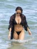 Daphne Joy in Bikini at Beach in Miami
