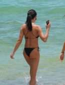 Destiny Sierra Booty in Black Bikini on Miami Beach