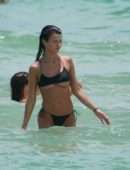 Destiny Sierra Booty in Black Bikini on Miami Beach
