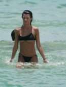 Destiny Sierra Booty in Black Bikini on Miami Beach