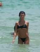 Destiny Sierra Booty in Black Bikini on Miami Beach